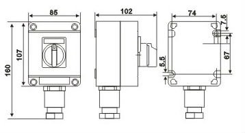 BZM8060 series explosion&corrosion proof light switch